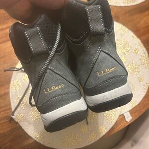 L.L. Bean Black and Gray Hiking Boots